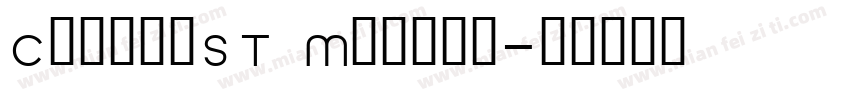 ChromaST Medium字体转换